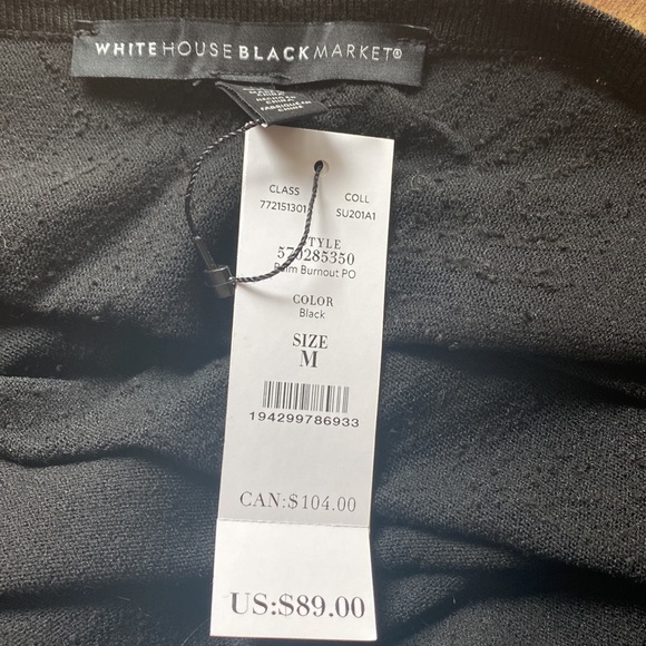 WHBM Palm Burnout sweater - Picture 8 of 8